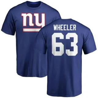 Chad Wheeler New York Giants Name & Number Logo T-Shirt - Royal