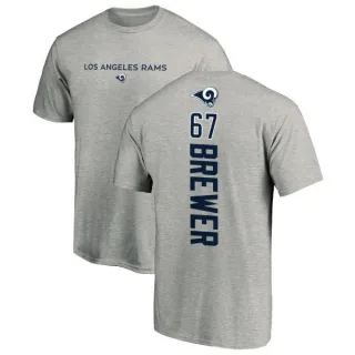 Chandler Brewer Los Angeles Rams Backer T-Shirt - Ash