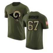 Chandler Brewer Los Angeles Rams Olive Salute to Service Legend T-Shirt