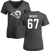 Chandler Brewer Women's Los Angeles Rams One Color T-Shirt - Ash