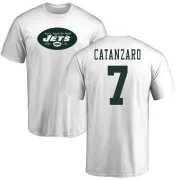 Chandler Catanzaro New York Jets Name & Number Logo T-Shirt - White