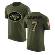 Chandler Catanzaro New York Jets Olive Salute to Service Legend T-Shirt