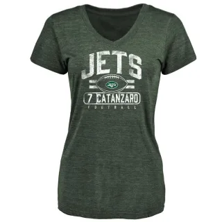 Chandler Catanzaro Women's New York Jets Flanker Tri-Blend T-Shirt - Green