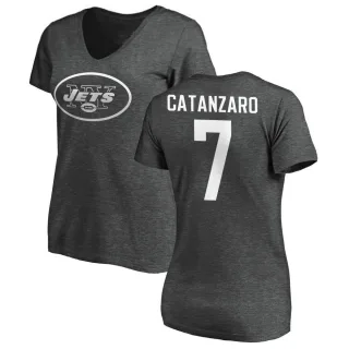 Chandler Catanzaro Women's New York Jets One Color T-Shirt - Ash