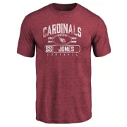 Chandler Jones Arizona Cardinals Flanker Tri-Blend T-Shirt - Maroon