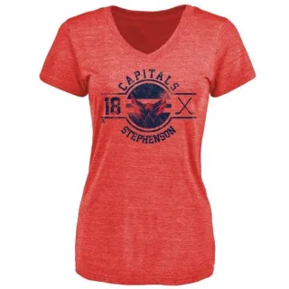 Chandler Stephenson Women's Washington Capitals Insignia Tri-Blend T-Shirt - Red