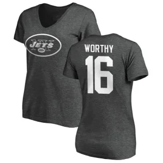 Chandler Worthy Women's New York Jets One Color T-Shirt - Ash