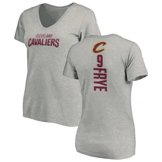 Channing Frye Women's Cleveland Cavaliers Ash Backer T-Shirt