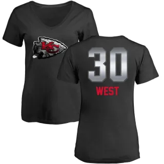 Charcandrick West Women's Kansas City Chiefs Midnight Mascot T-Shirt - Black