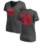 Charcandrick West Women's Kansas City Chiefs One Color T-Shirt - Ash