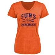 Charles Barkley Women's Phoenix Suns Orange Baseline Tri-Blend T-Shirt