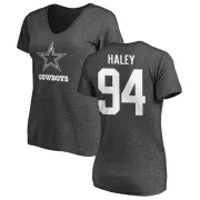 Charles Haley Women's Dallas Cowboys One Color T-Shirt - Ash