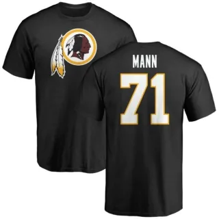 Charles Mann Washington Redskins Name & Number Logo T-Shirt - Black