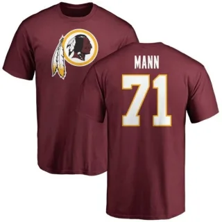 Charles Mann Washington Redskins Name & Number Logo T-Shirt - Maroon