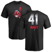 Charles Nagy Cleveland Indians Midnight Mascot T-Shirt - Black