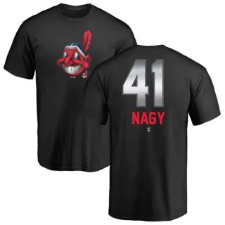 Charles Nagy Cleveland Indians Midnight Mascot T-Shirt - Black