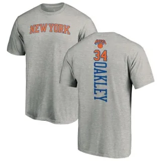 Charles Oakley New York Knicks Ash Backer T-Shirt