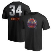 Charles Oakley New York Knicks Black Midnight Mascot T-Shirt