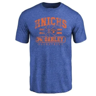 Charles Oakley New York Knicks Royal Baseline Tri-Blend T-Shirt