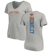 Charles Oakley Women's New York Knicks Ash Backer T-Shirt