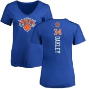 Charles Oakley Women's New York Knicks Royal Backer T-Shirt