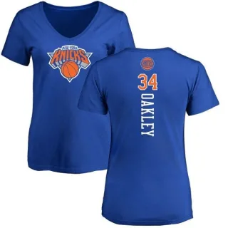 Charles Oakley Women's New York Knicks Royal Backer T-Shirt