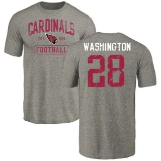 Charles Washington Arizona Cardinals Gray Distressed Name & Number Tri-Blend T-Shirt