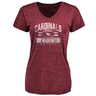 Charles Washington Women's Arizona Cardinals Flanker Tri-Blend T-Shirt - Maroon