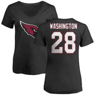 Charles Washington Women's Arizona Cardinals Name & Number Logo Slim Fit T-Shirt - Black