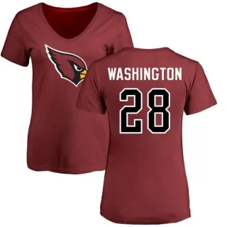 Charles Washington Women's Arizona Cardinals Name & Number Logo Slim Fit T-Shirt - Maroon