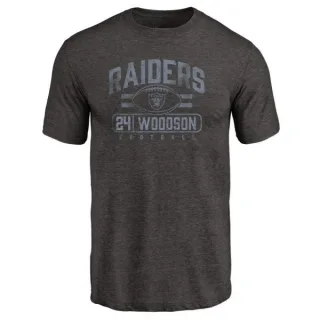 Charles Woodson Oakland Raiders Flanker Tri-Blend T-Shirt - Black