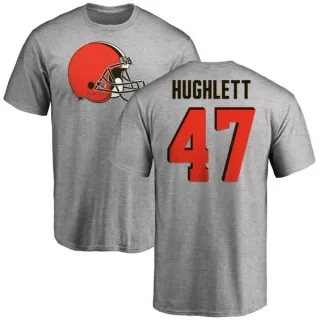 Charley Hughlett Cleveland Browns Name & Number Logo T-Shirt - Ash