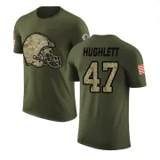 Charley Hughlett Cleveland Browns Olive Salute to Service Legend T-Shirt