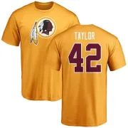 Charley Taylor Washington Redskins Name & Number Logo T-Shirt - Gold