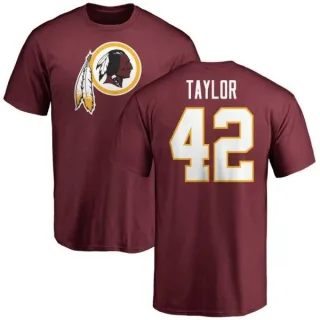 Charley Taylor Washington Redskins Name & Number Logo T-Shirt - Maroon