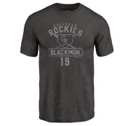 Charlie Blackmon Colorado Rockies Base Runner Tri-Blend T-Shirt - Black