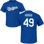 Charlie Hough Los Angeles Dodgers Name & Number T-Shirt - Royal