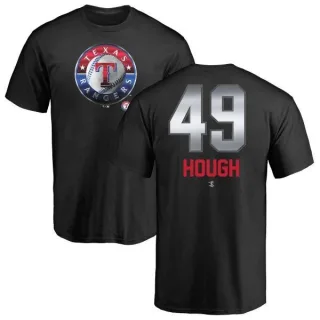 Charlie Hough Texas Rangers Midnight Mascot T-Shirt - Black