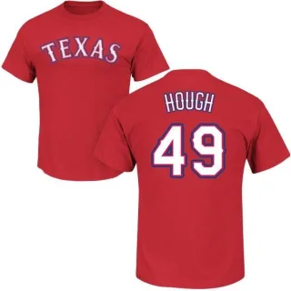 Charlie Hough Texas Rangers Name & Number T-Shirt - Red