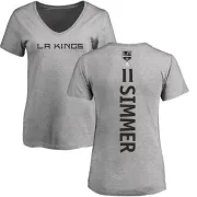 Charlie Simmer Women's Los Angeles Kings Backer T-Shirt - Ash