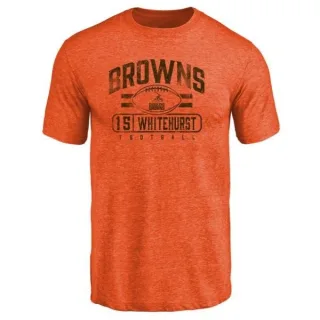 Charlie Whitehurst Cleveland Browns Flanker Tri-Blend T-Shirt - Orange