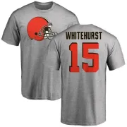 Charlie Whitehurst Cleveland Browns Name & Number Logo T-Shirt - Ash