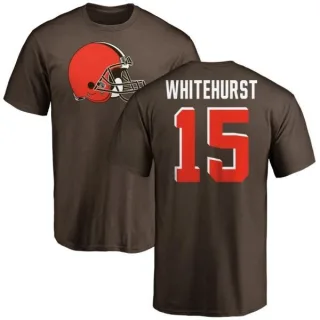 Charlie Whitehurst Cleveland Browns Name & Number Logo T-Shirt - Brown