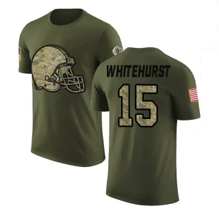 Charlie Whitehurst Cleveland Browns Olive Salute to Service Legend T-Shirt