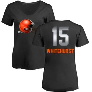 Charlie Whitehurst Women's Cleveland Browns Midnight Mascot T-Shirt - Black