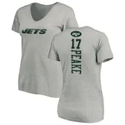 Charone Peake Women's New York Jets Backer V-Neck T-Shirt - Ash