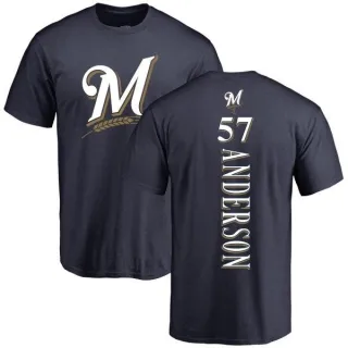 Chase Anderson Milwaukee Brewers Backer T-Shirt - Navy