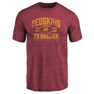 Chase Roullier Washington Redskins Flanker Tri-Blend T-Shirt - Burgundy