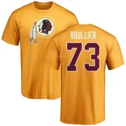 Chase Roullier Washington Redskins Name & Number Logo T-Shirt - Gold