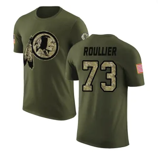 Chase Roullier Washington Redskins Olive Salute to Service Legend T-Shirt